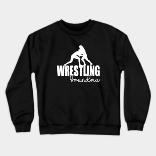 Funny Wrestling Grandma Wrestling Lover Mothers Day Crewneck Sweatshirt